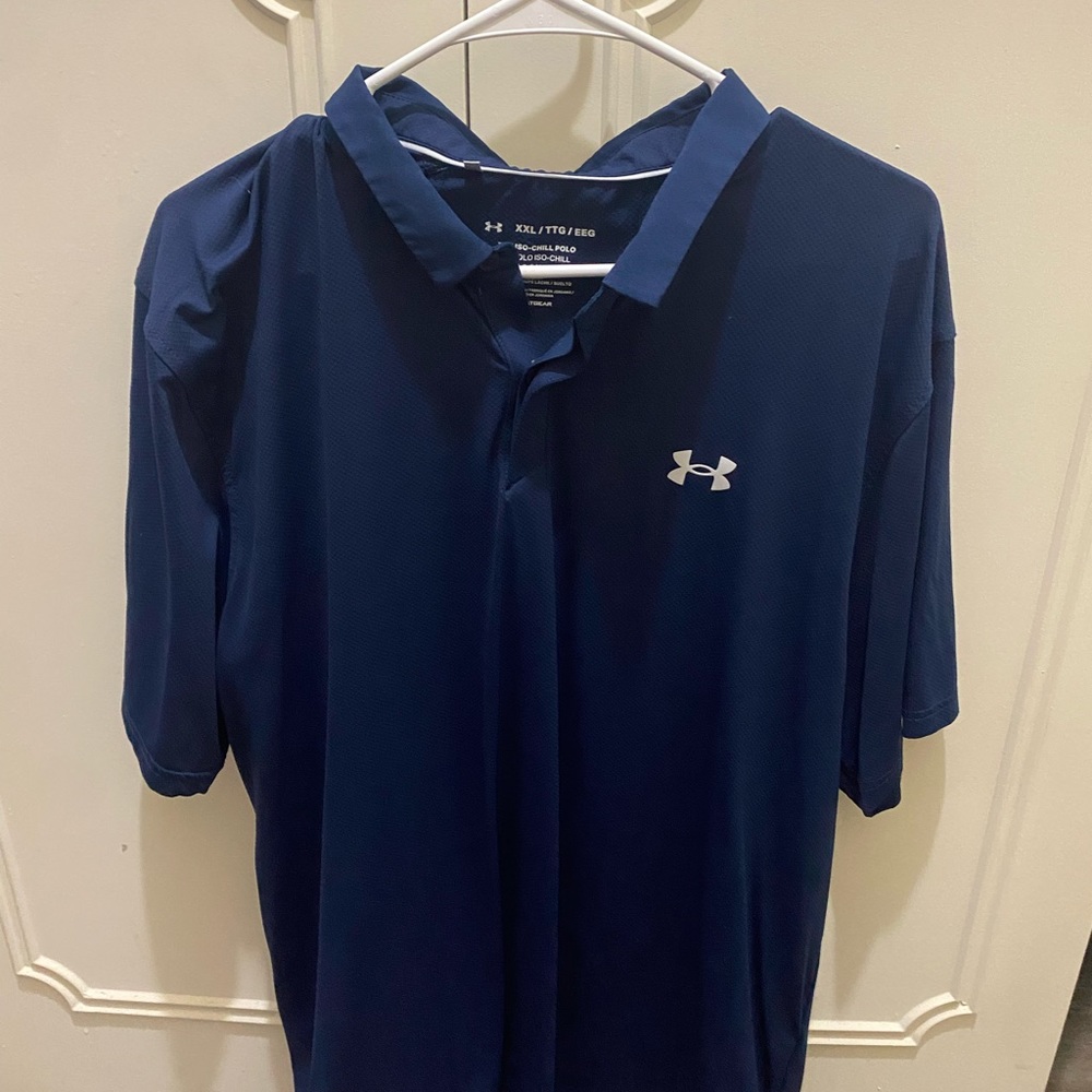 Under armour iso chill blue polo